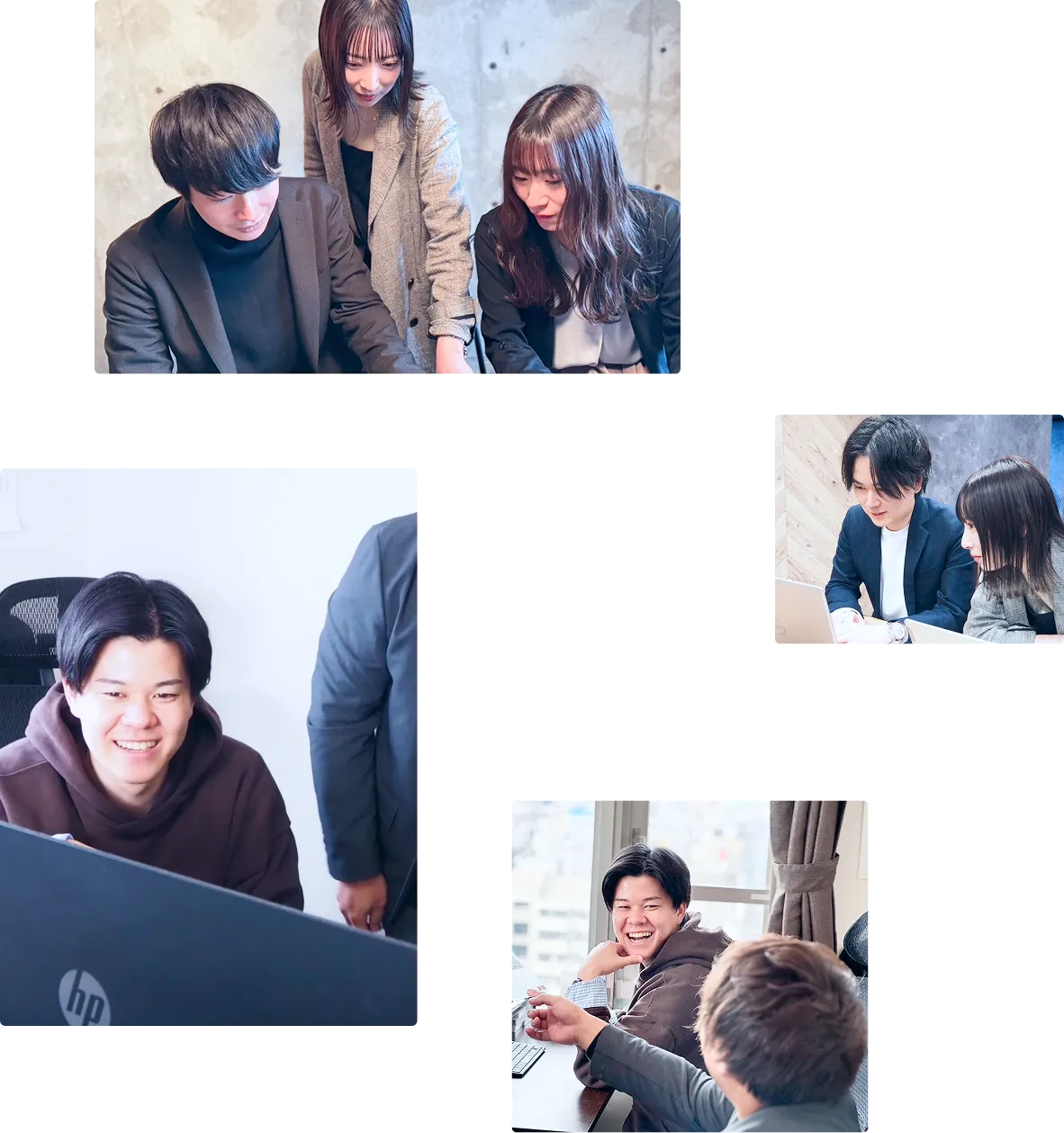 オフィスで働く社員の写真